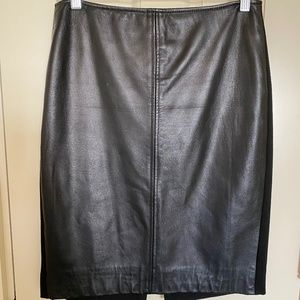 Donna Deegan Lambskin Skirt